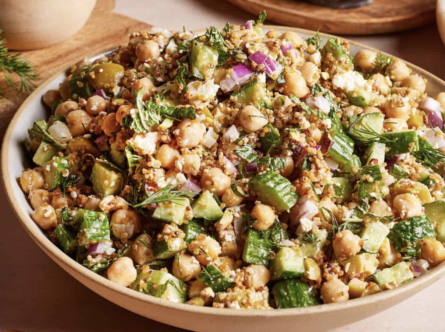chickpea quinoa salad