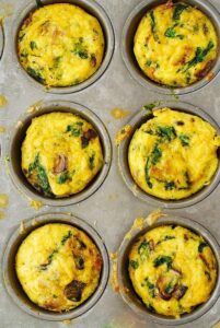 Spinach Mushroom Egg Muffin - Delish Health Life